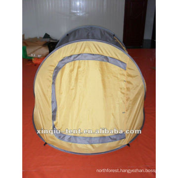 Double layer 2 person pop up tent